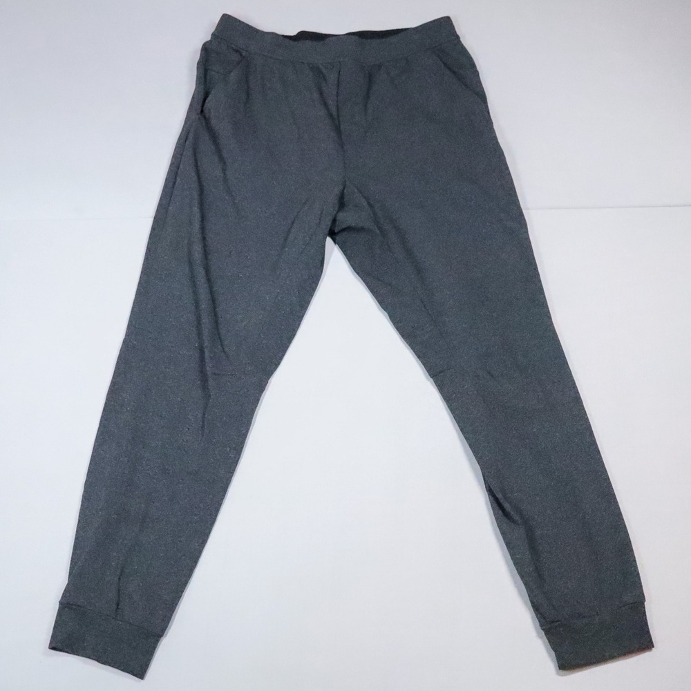 Lululemon Intent Joggers Mens Medium Gray Heather Black Tapered Sweatpants M 30"